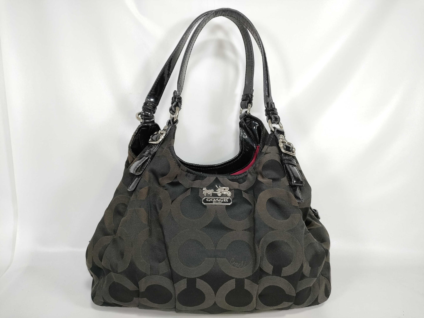COACH Op Art Coach 17689 Canvas Tote Shoulder Bag