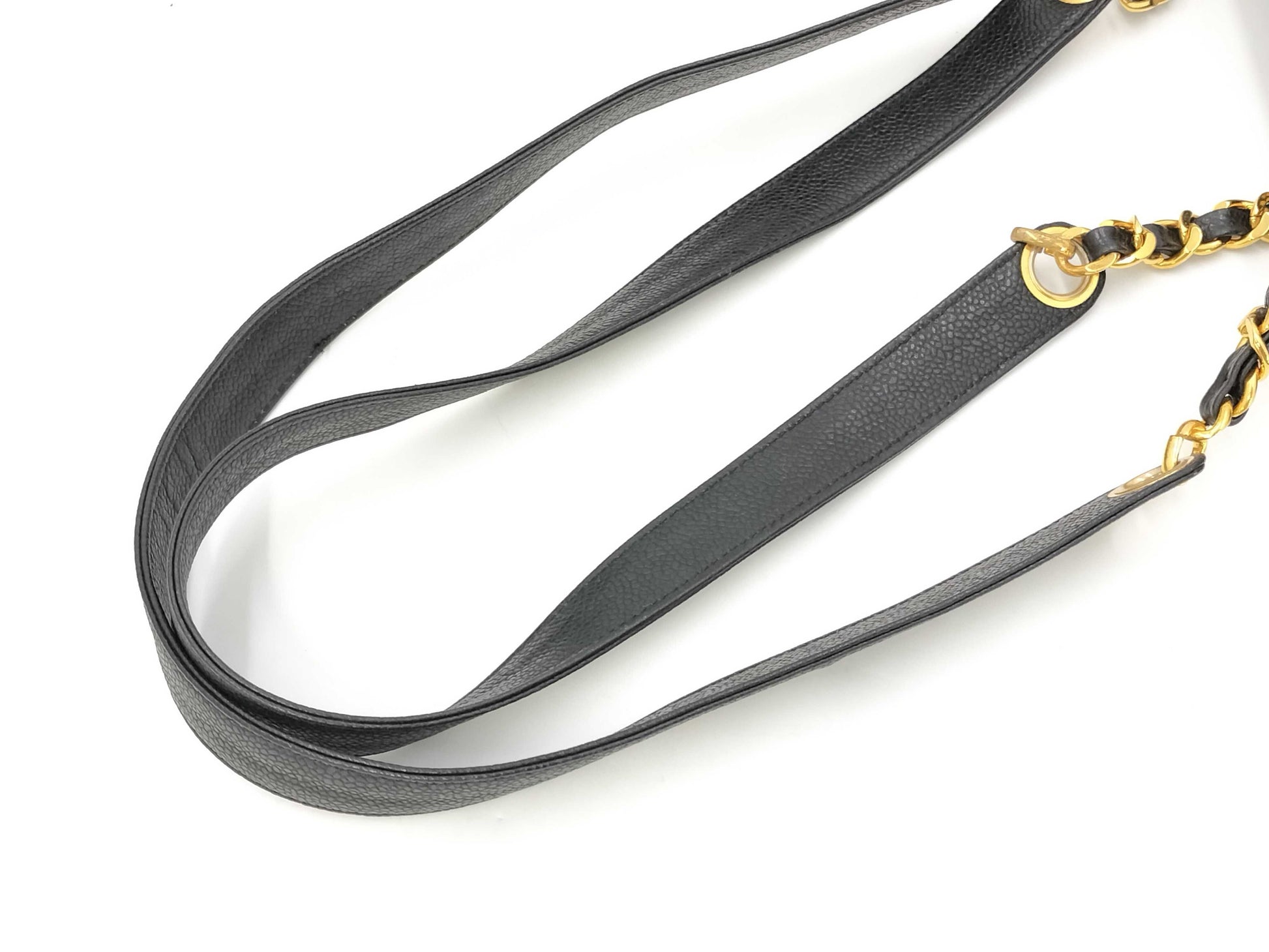 CHANEL Caviar Chain Tote 3131373 Sticker Card Tote Bag