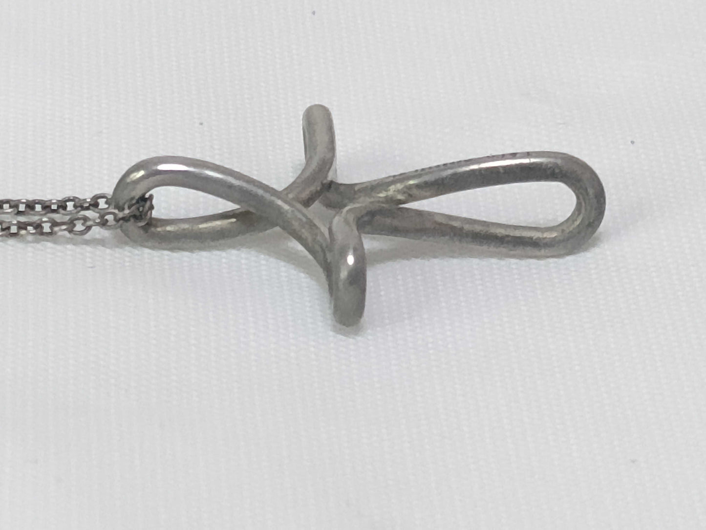 Tiffany & Co. Tiffany 925 Infinity Cross Necklace Necklace