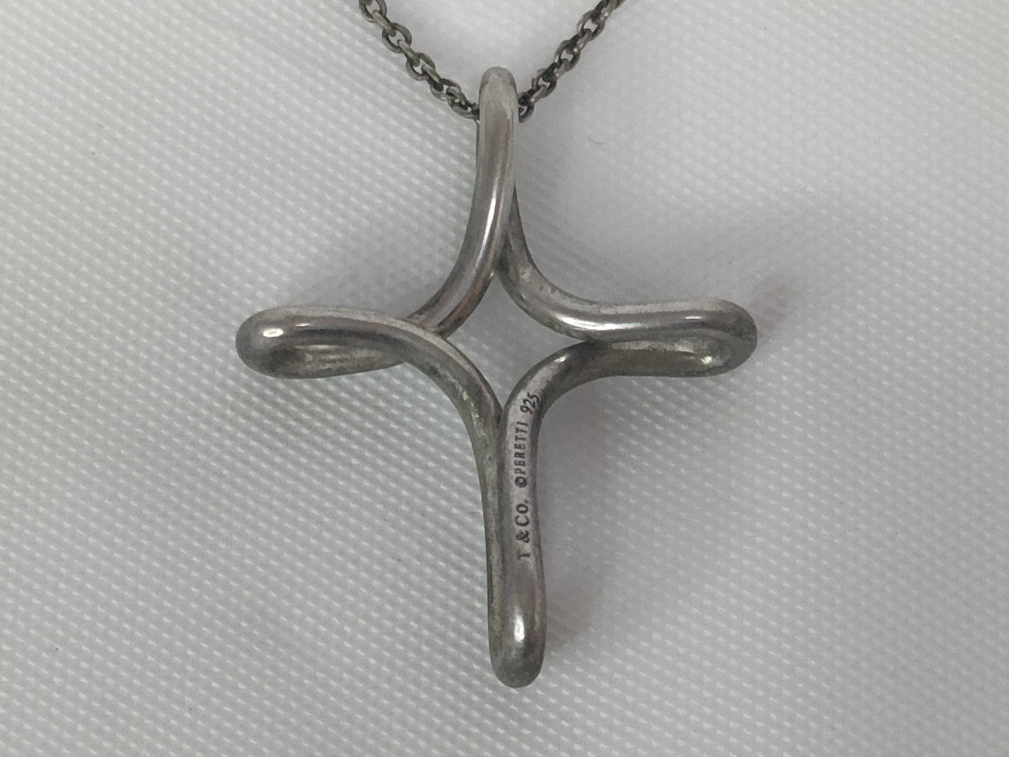 Tiffany & Co. Tiffany 925 Infinity Cross Necklace Necklace