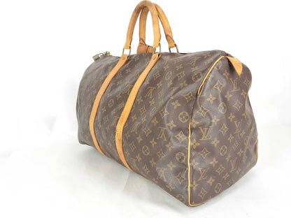 LOUIS VUITTON Monogram Louis Vuitton Monogram Keepall 50 Boston Bag MB8909