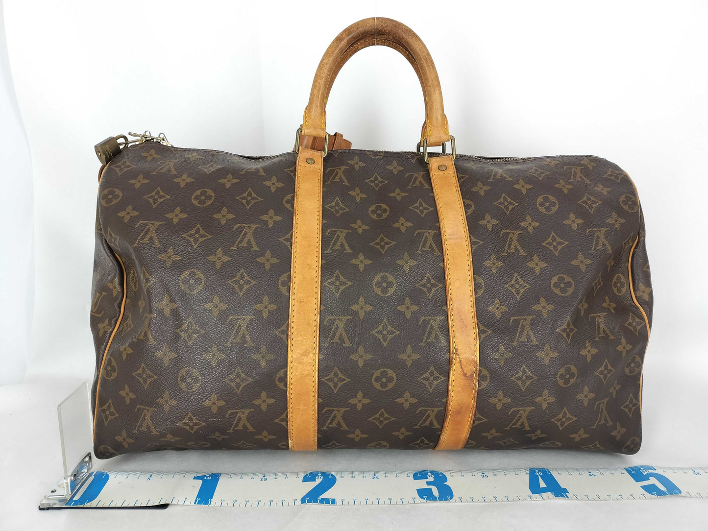 LOUIS VUITTON Monogram Louis Vuitton Monogram Keepall 50 Boston Bag MB8909