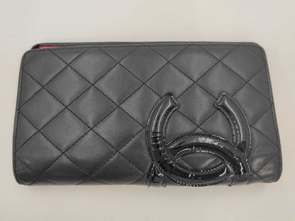 CHANEL Cambon Long Wallet 11192639 Seal Wallet