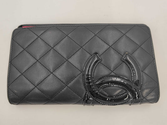 CHANEL Cambon Long Wallet 11192639 Seal Wallet