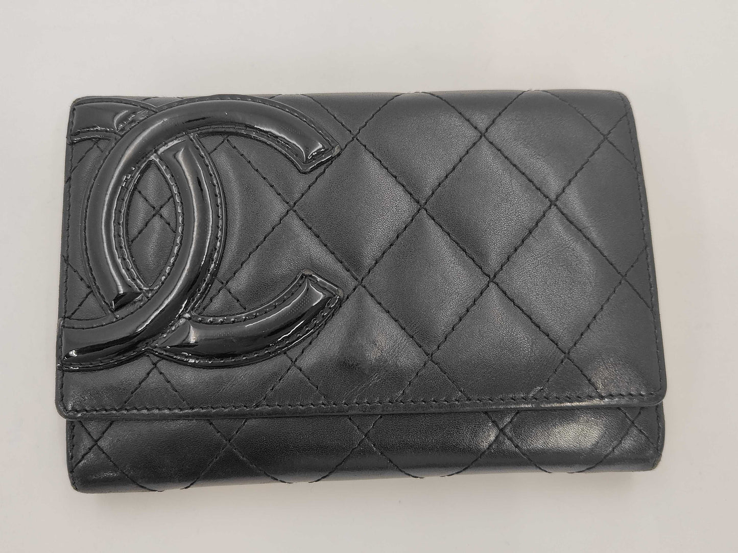 CHANEL Cambon Folding Wallet 10183795 Seal Wallet