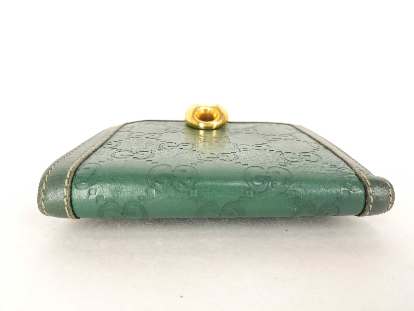 GUCCI Guccissima Gucci GG Folding Wallet Green Wallet