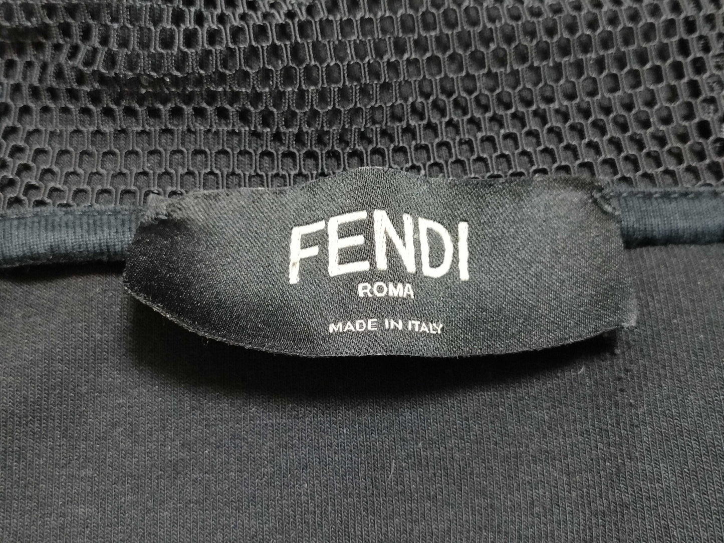 FENDI Zucca Zip Hoodie FAF533 Black M Size Tops