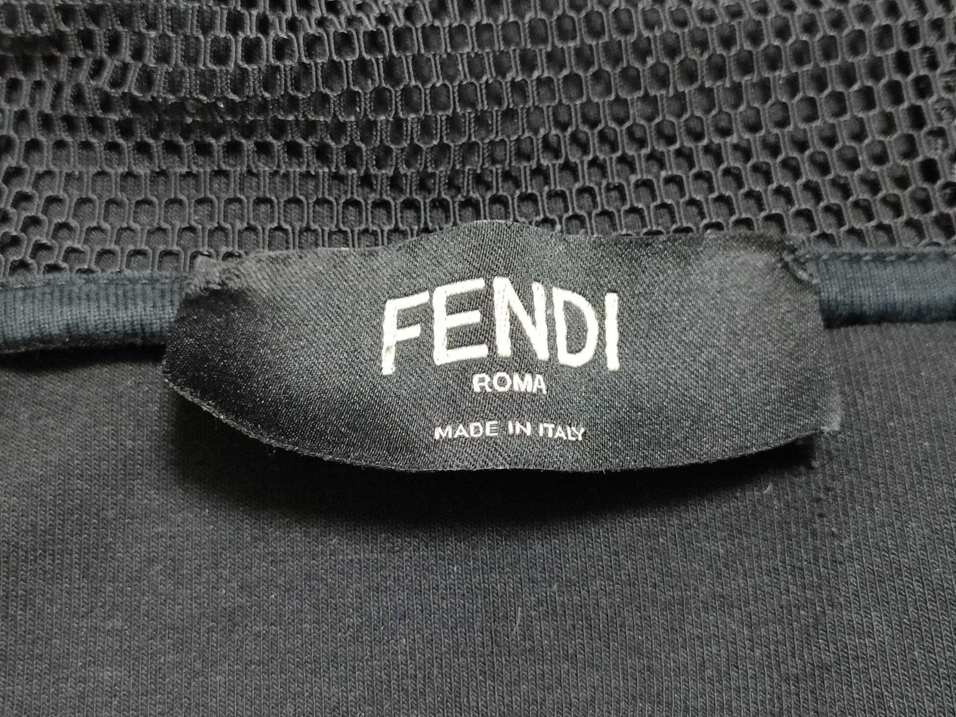 FENDI Zucca Zip Hoodie FAF533 Black M Size Tops