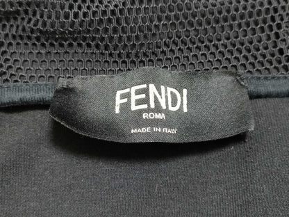 FENDI Zucca Zip Hoodie FAF533 Black M Size Tops