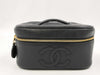 CHANEL Vanity Pouch Caviar Coco Mark Sticker Included #3 Vanity Bag