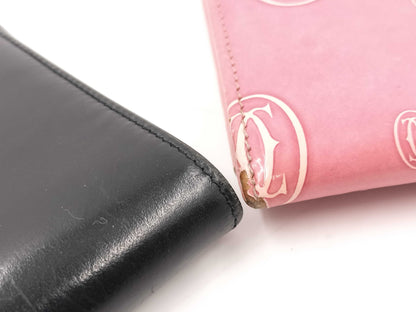 Cartier 2-Piece Wallet Set Happy Birthday Pasha Leather Wallet