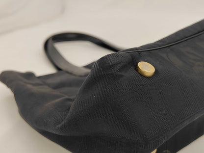 CHANEL New Travel PM Handbag Nylon Black Bag