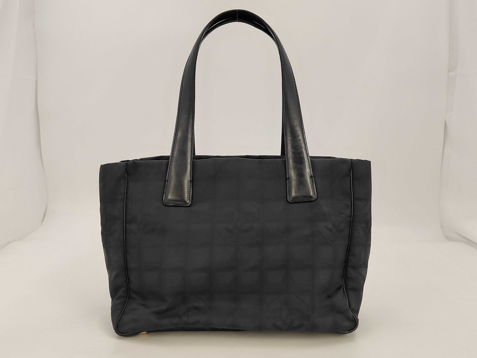 CHANEL New Travel PM Handbag Nylon Black Bag