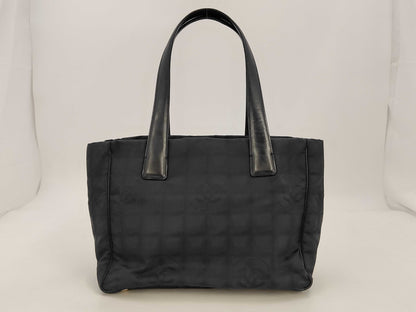 CHANEL New Travel PM Handbag Nylon Black Bag