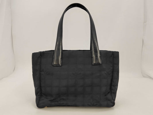 CHANEL New Travel PM Handbag Nylon Black Bag
