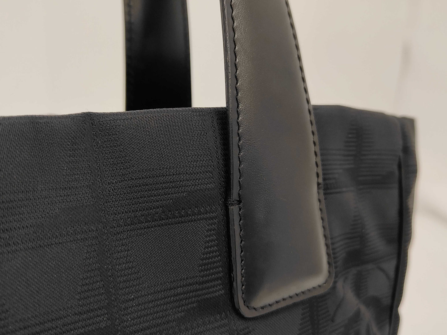 CHANEL New Travel PM Handbag Nylon Black Bag