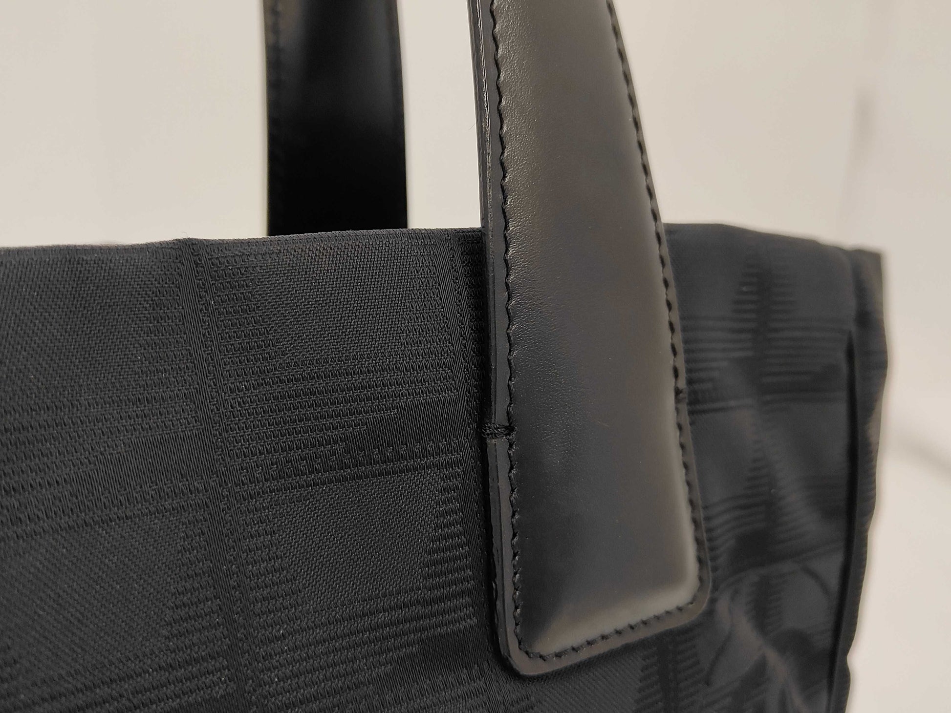 CHANEL New Travel PM Handbag Nylon Black Bag