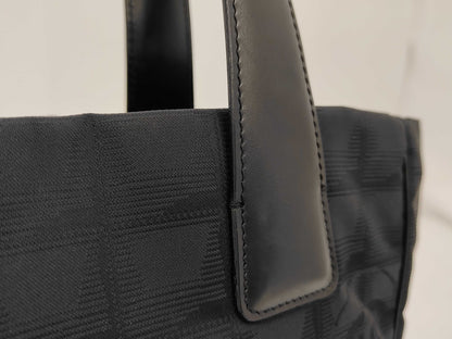 CHANEL New Travel PM Handbag Nylon Black Bag