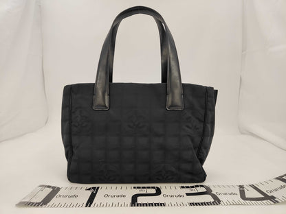 CHANEL New Travel PM Handbag Nylon Black Bag