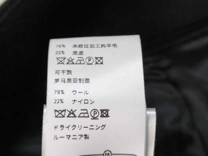 Patou Skirt, Size 36, Wool, Black Skirt