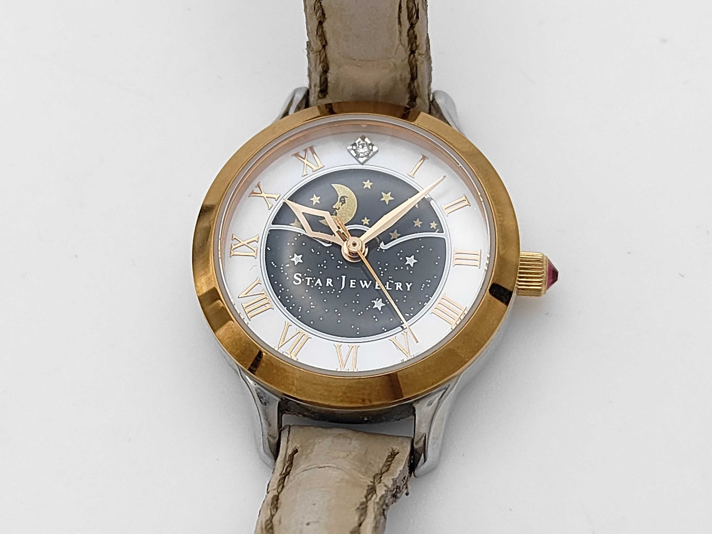 STAR JEWELRY 45019547 Quartz Women's Watch with Partial Shell Dial