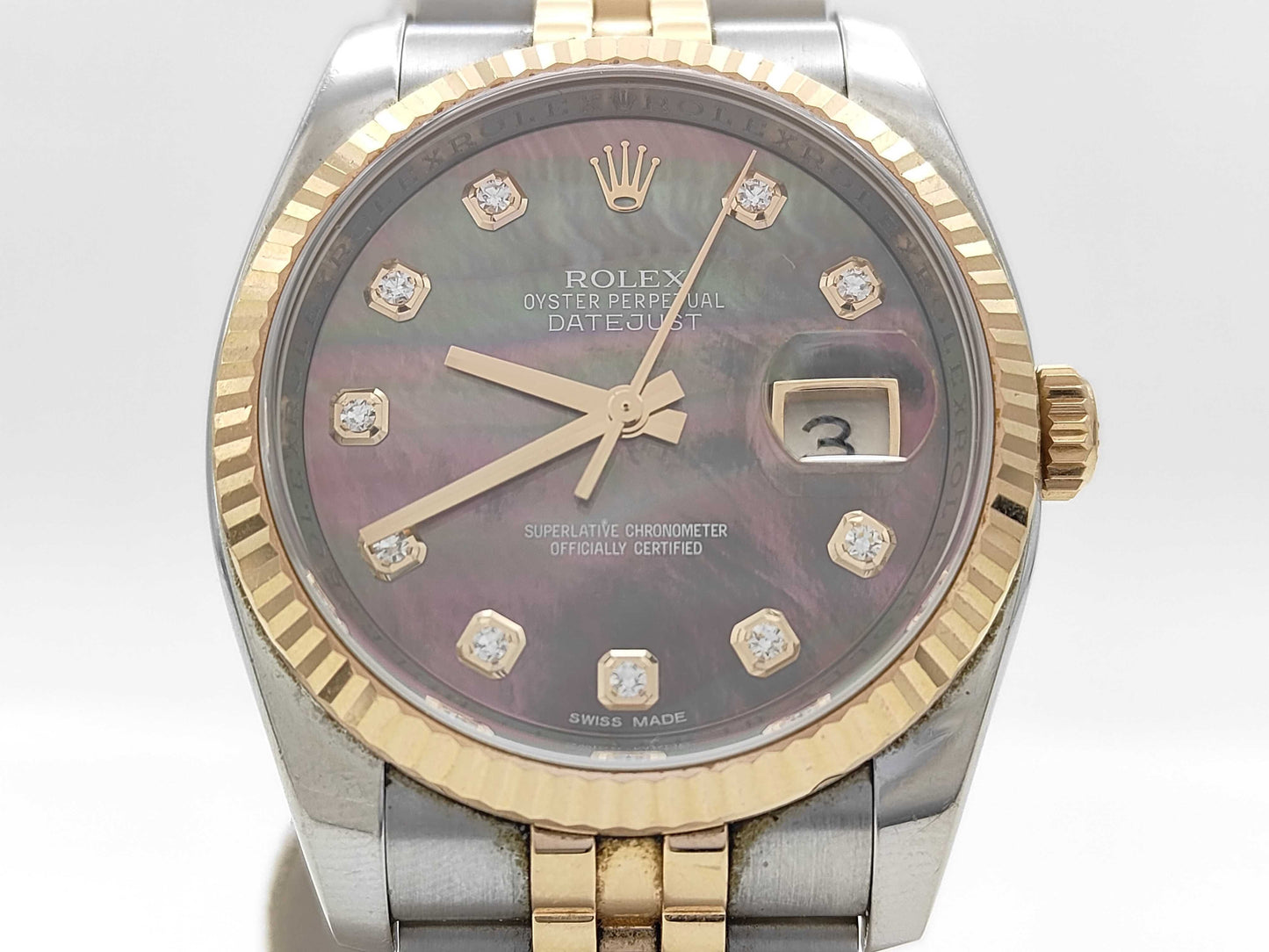 ROLEX 116231NG OL90R517 Black Shell Dial Jubilee Bracelet Men's Watch