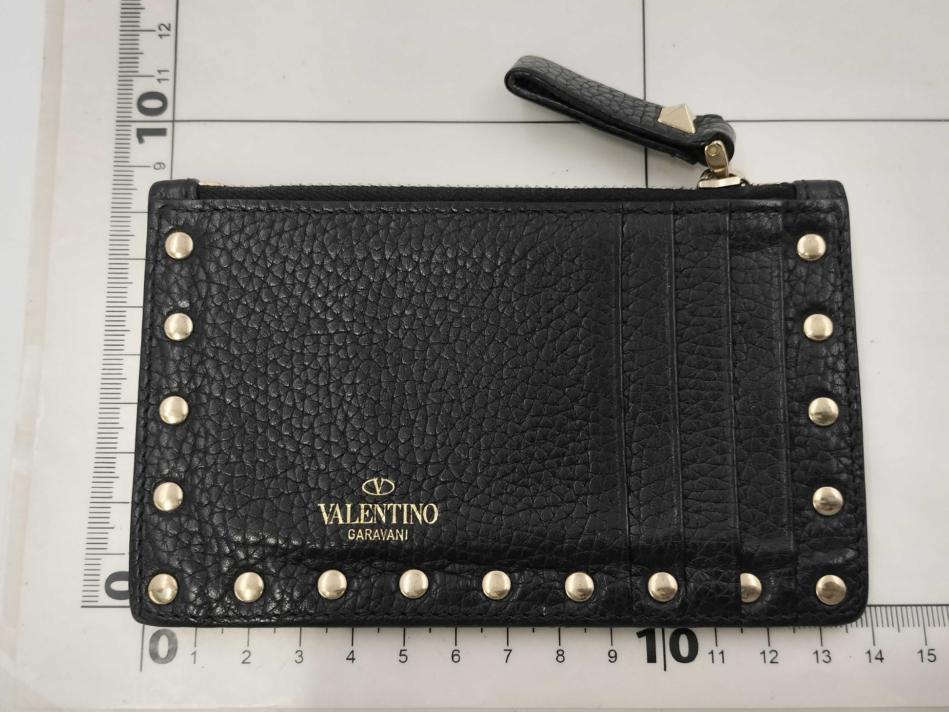 VALENTINO All Leather Coin Case