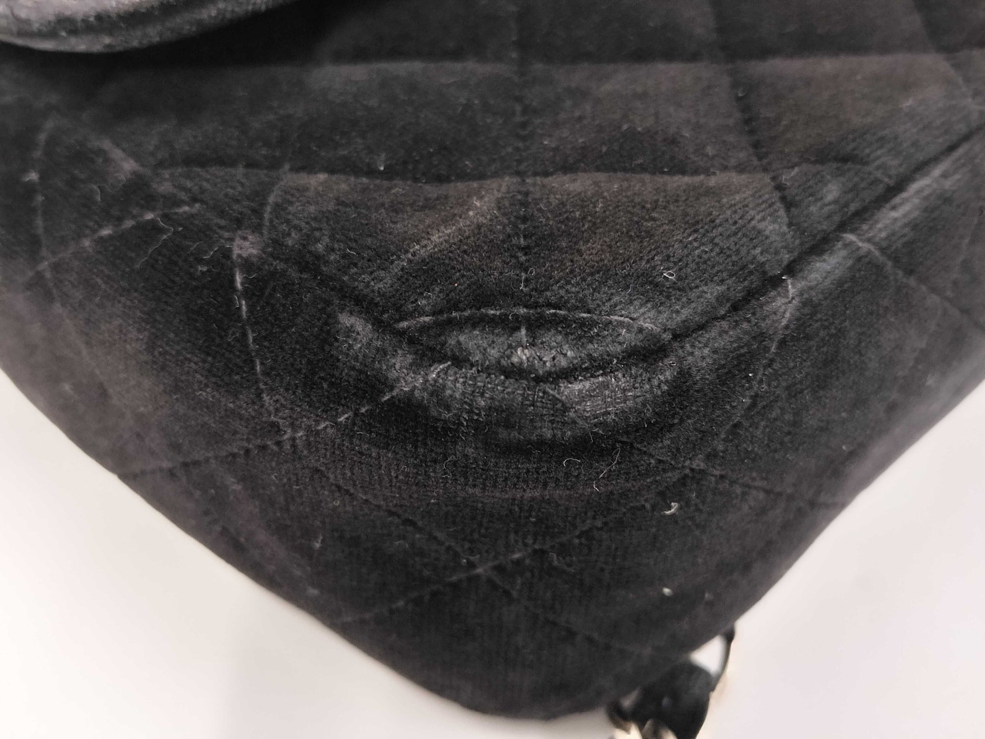 CHANEL Matelasse Suede Chain Backpack, Black, Silver Hardware, Stickered, Warranty Included, Series 4, W26.5cm, Shoulder Bag/Rucksack