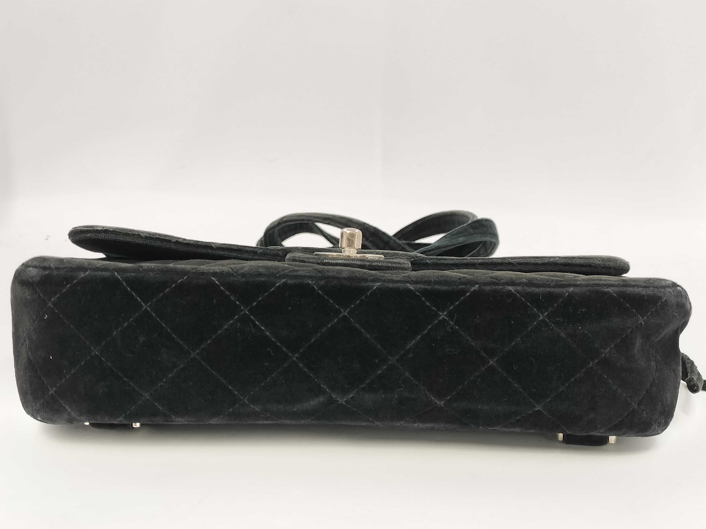 CHANEL Matelasse Suede Chain Backpack, Black, Silver Hardware, Stickered, Warranty Included, Series 4, W26.5cm, Shoulder Bag/Rucksack