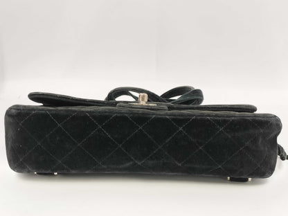 CHANEL Matelasse Suede Chain Backpack, Black, Silver Hardware, Stickered, Warranty Included, Series 4, W26.5cm, Shoulder Bag/Rucksack