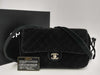 CHANEL Matelasse Suede Chain Backpack, Black, Silver Hardware, Stickered, Warranty Included, Series 4, W26.5cm, Shoulder Bag/Rucksack
