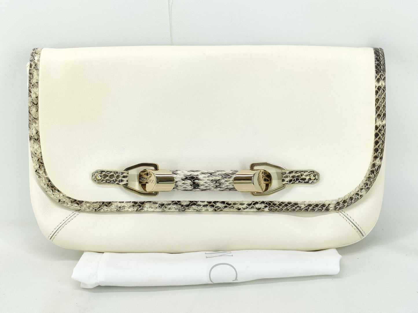 JIMMY CHOO Python Clutch Bag