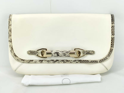 JIMMY CHOO Python Clutch Bag