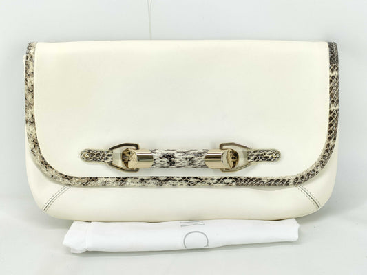 JIMMY CHOO Python Clutch Bag