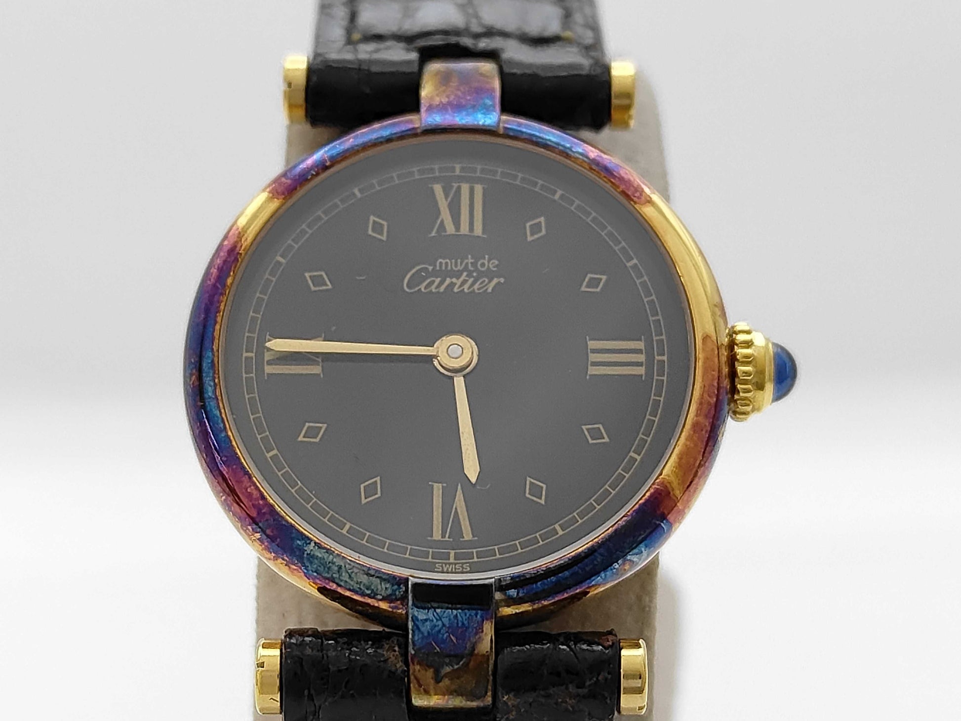 Cartier Must Vendome SM 590004057197 Quartz Black Letter Women's Watch