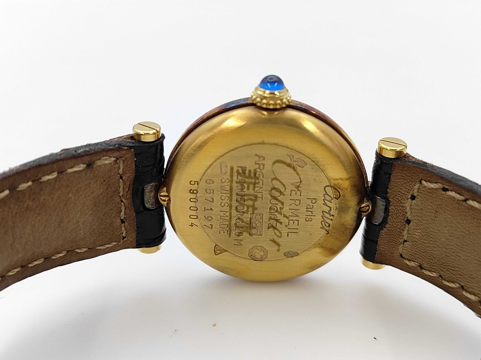 Cartier Must Vendome SM 590004057197 Quartz Black Letter Women's Watch