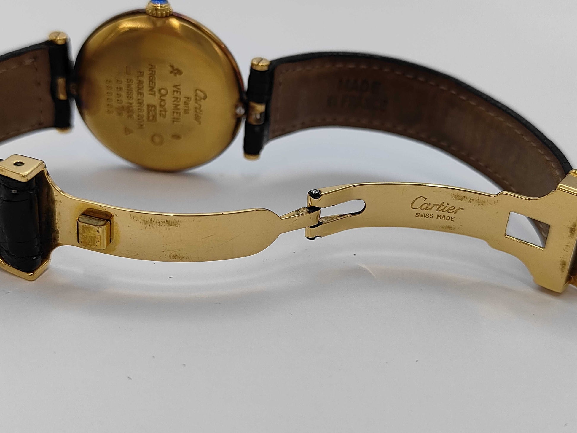 Cartier Must Vendôme LM 590003056079 Quartz Black Dial Women's Watch