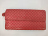 BOTTEGA VENETA BOTTEGA VENETA Long Wallet Red Excellent Condition Wallet