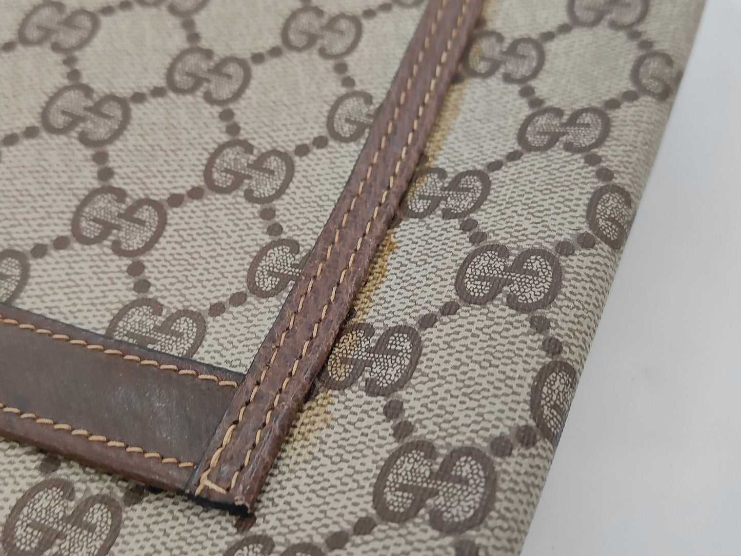 GUCCI GUCCI Gucci Tote Bag Old Gucci GG Supreme Sherry Line Tote Bag