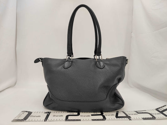 PELLE MORBIDA 2-way Tote Bag Navy Tote Bag