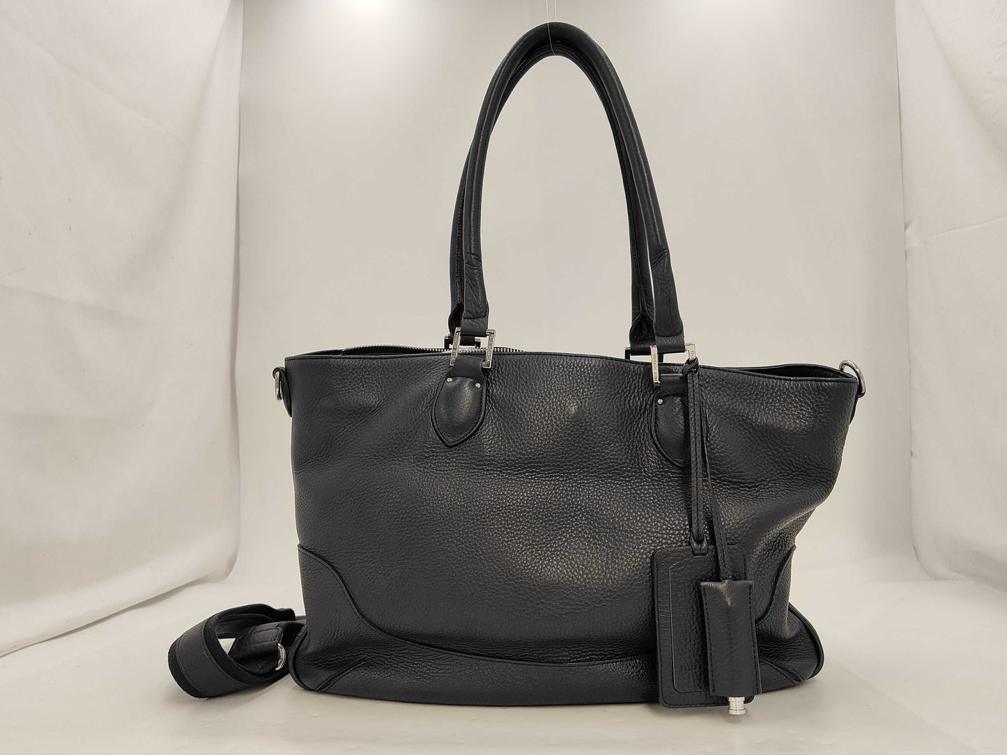 PELLE MORBIDA 2-way Tote Bag Navy Tote Bag