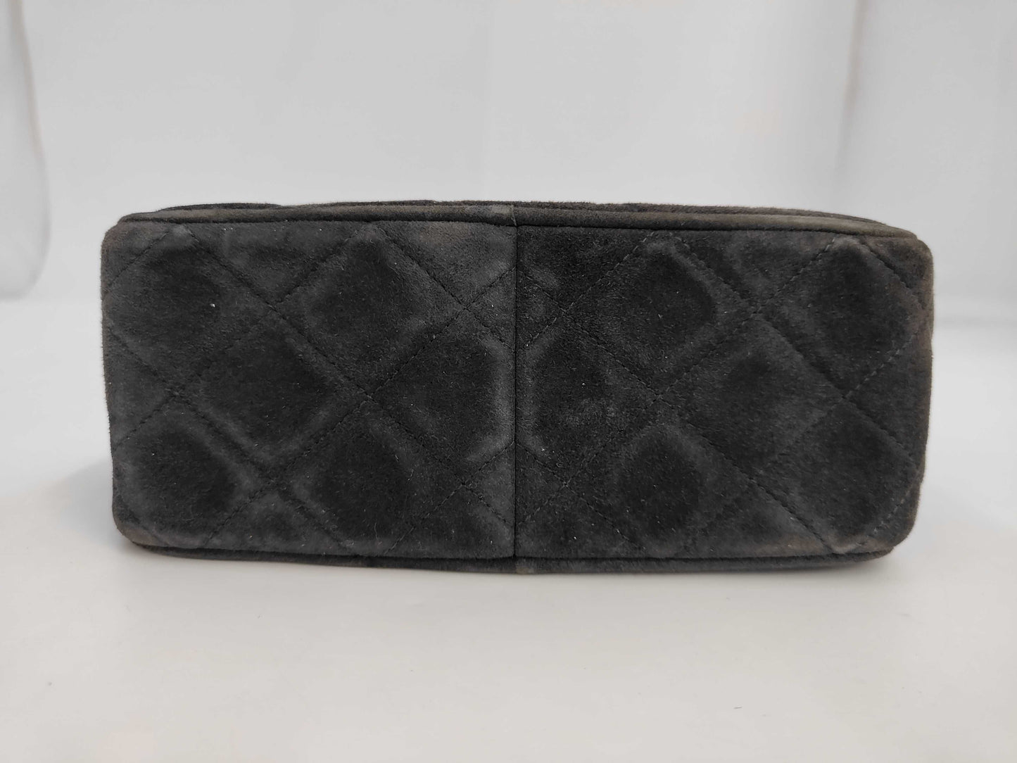 CHANEL Suede Beaded Shoulder Bag