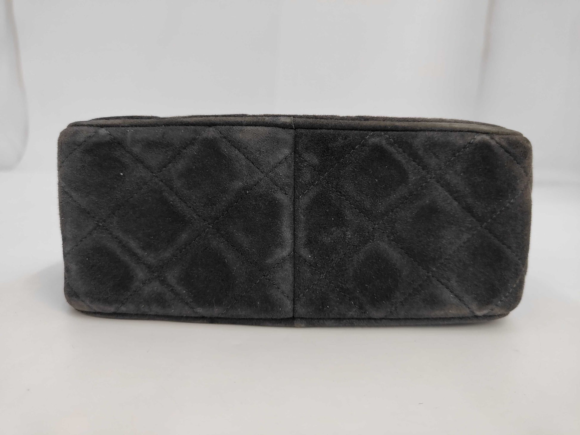 CHANEL Suede Beaded Shoulder Bag