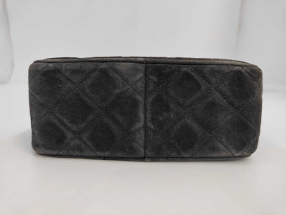 CHANEL Suede Beaded Shoulder Bag