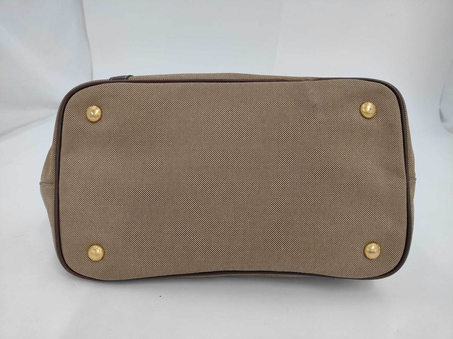 PRADA Prada 2-Way Handbag Canvas/Leather Bag