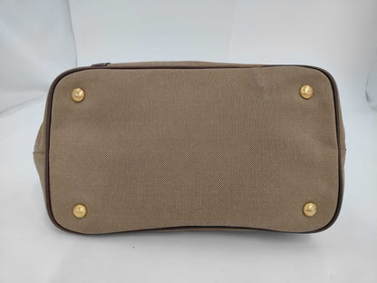 PRADA Prada 2-Way Handbag Canvas/Leather Bag