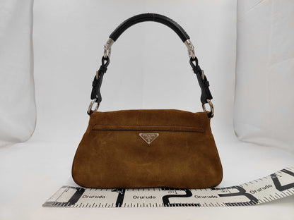 PRADA Prada suede handbag bag