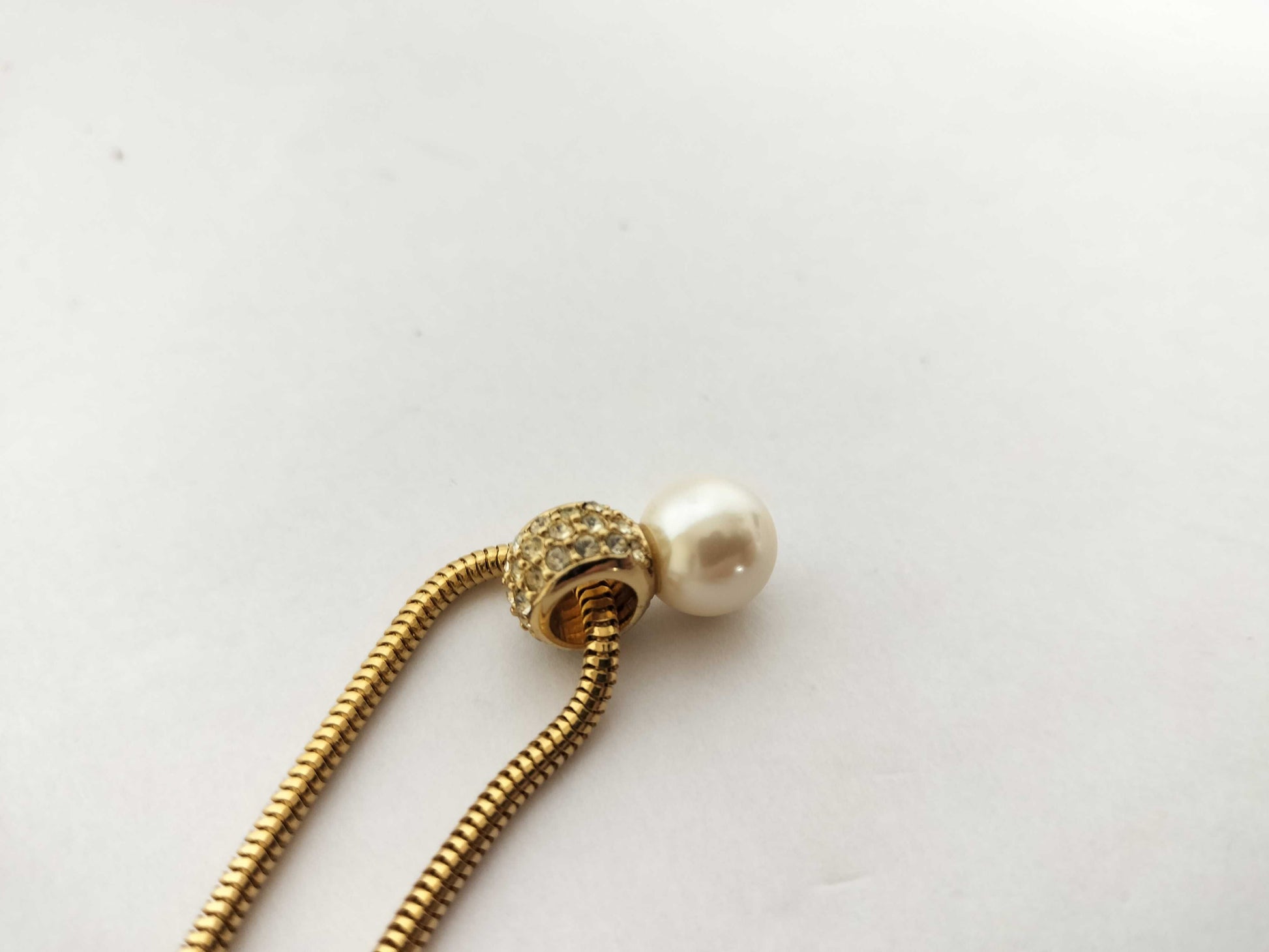 Dior Dior Dior Necklace Gold Pearl Necklace