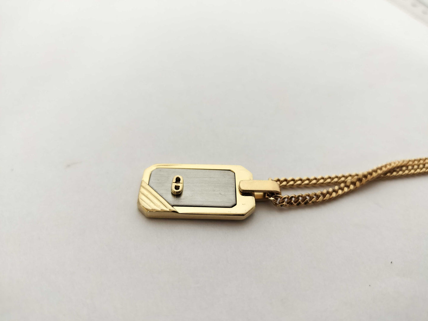 Dior Dior Dior Necklace Gold CD Logo Necklace