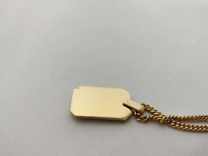 Dior Dior Dior Necklace Gold CD Logo Necklace